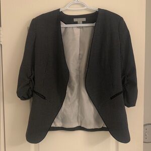 H&M Black and White Textured Blazer